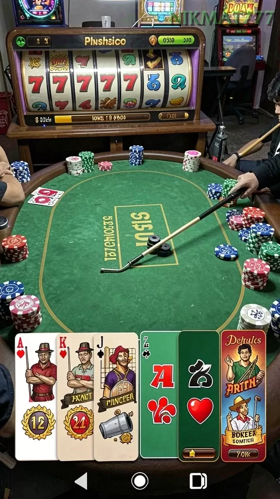 Cuplikan layar 8368SLOT — menu navigasi